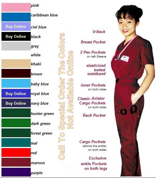 Aviator Scrubs Classic Set