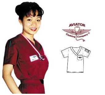 Aviator Scrubs Classic Top