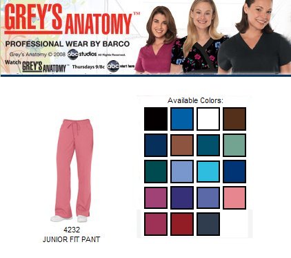 Grey's Anatomy Women's Pant 4232