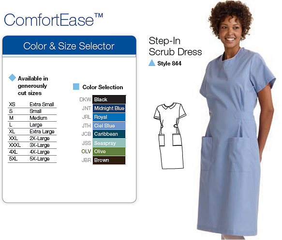 Medline Scrubs Size Chart